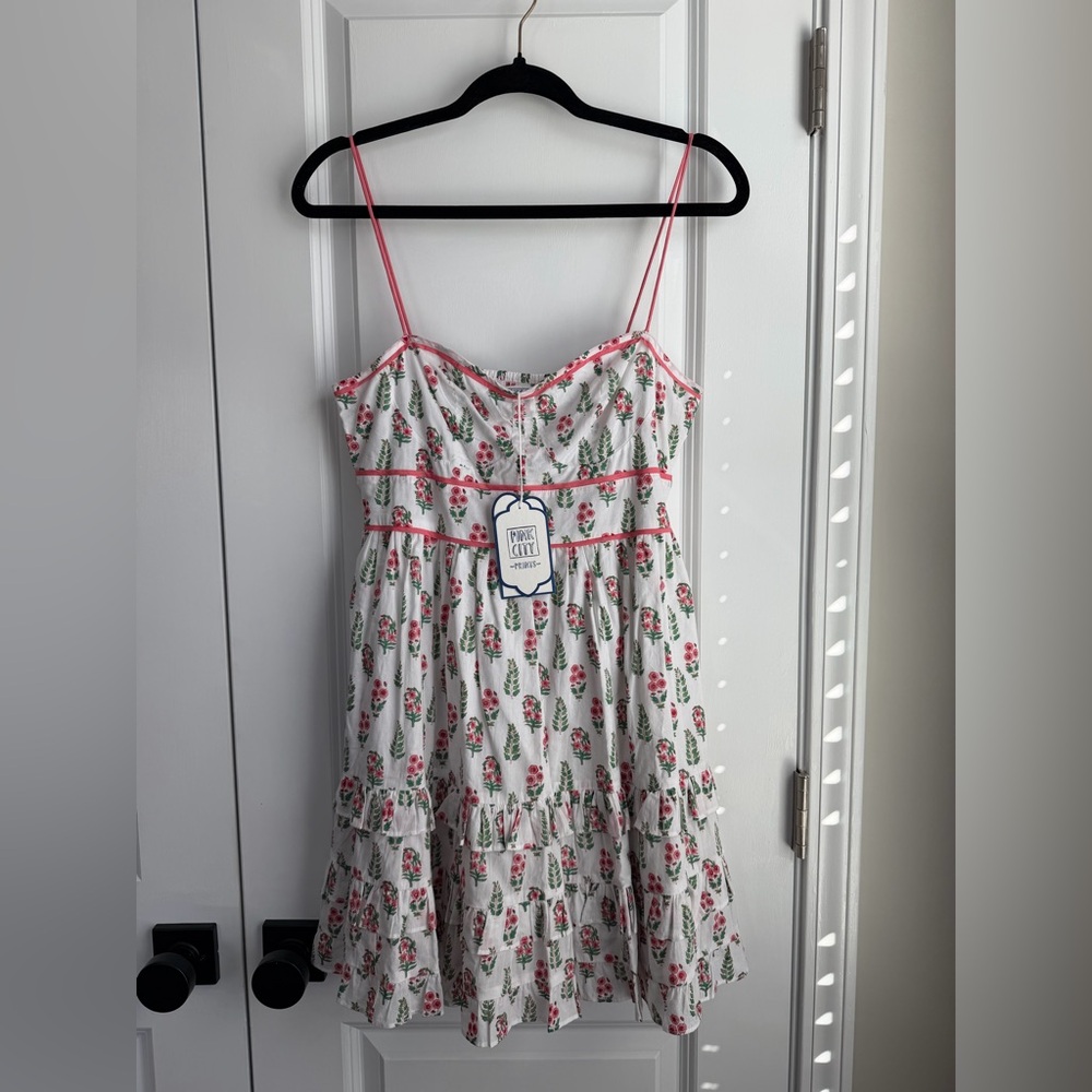 Pink City Prints Women’s Malibu Mini Dress Pink City Buta Print NWT Size Small